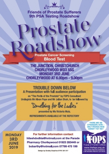 The FOPS 8th Prostate Roadshow - Monday 3rd June 6pm-10pm photograph